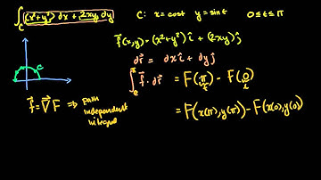 Second Example of Line Integral of Conservative Vector Field (Bangla)