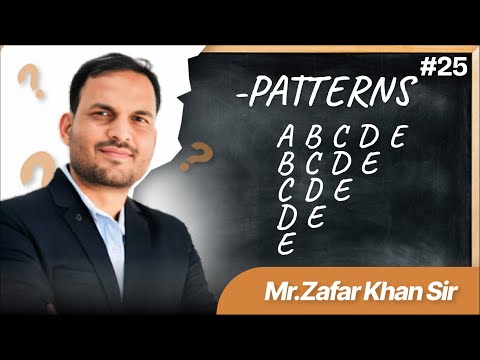 25. Pattern In Python By Zafar Khan Sir