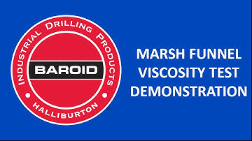 Marsh Funnel Viscosity Test Demonstration