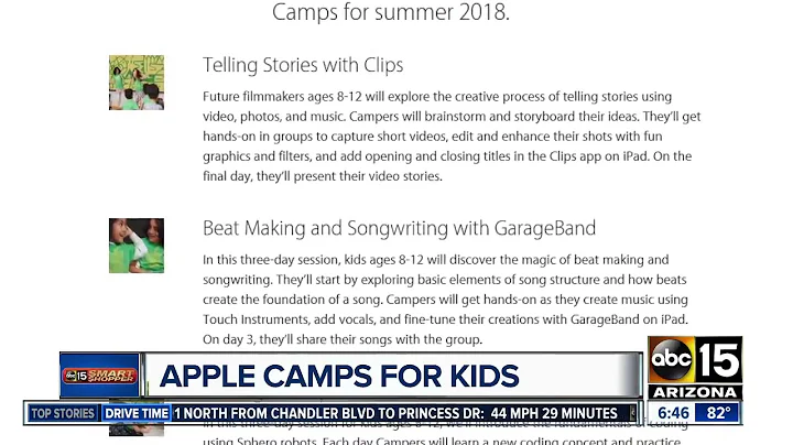 Apple offering FREE summer camp for kids!