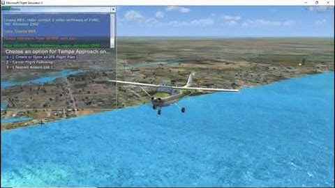 VOR Navigation from KVNC - KSRQ (Sarasota Int) (FSX)