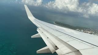 American Airlines Boeing 737-800 Wet Landing in Miami