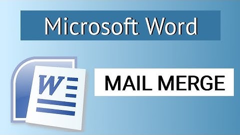 Mail Merge Step by Step In Microsoft Word | Mail Merge in Word