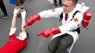 Scout And Medic Dance Cossack Kick In Real Life Tf2