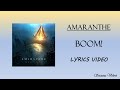 AMARANTHE - BOOM! (LYRICS VIDEO)