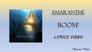 AMARANTHE - BOOM! (LYRICS VIDEO)