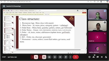 OOPs Assignment -1 Presentation - Restaurant management system using OOPs concepts