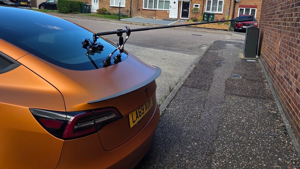 Testing my Insta 360 on my Tesla model 3 performance 