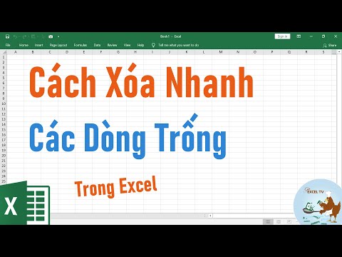 Video: Làm cách nào để xóa các hàng trống trong Excel Mac?