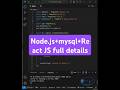 React JS + MySQL+ Node.js + Express full details #shorts #reactjs #infysky #codewithharry
