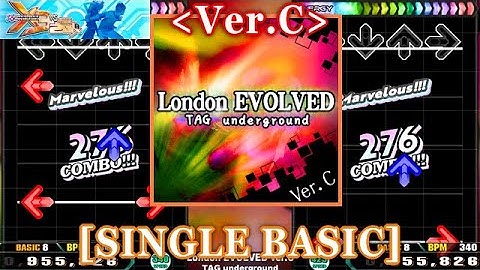 【DDR X3】 London EVOLVED ver.C / TAG underground [SINGLE BASIC] 譜面確認+Clap