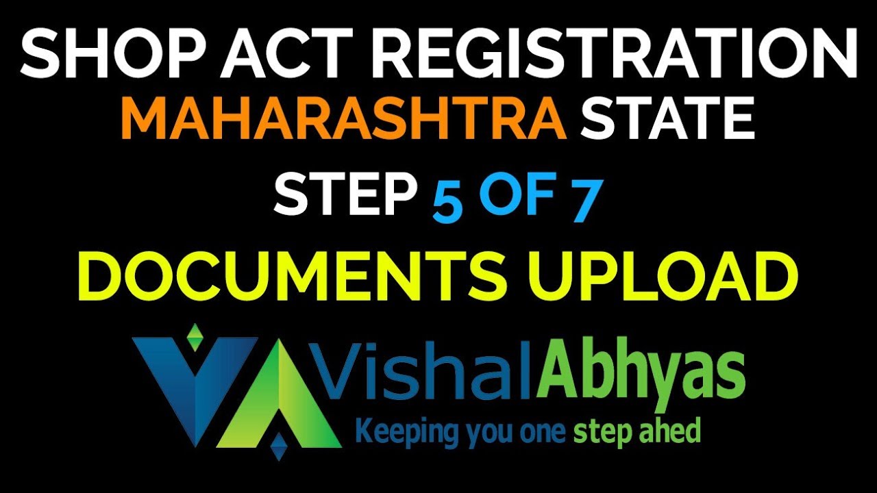 Shop Act Licence Registration Maharashtra Step 5 Documents Upload YouTube
