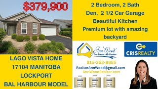 🏡 FOR SALE: 17104 Manitoba, Lockport, IL – Stunning Ranch in Lago Vista 55+ Community!