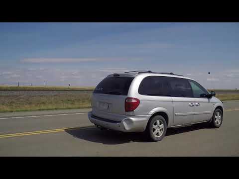 Traveling in Alberta Canada. Highway Driving after Taber Town. Canadian Farmland.