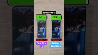 OnePlus 15 vs Samsung Galaxy S26 Ultra battery test!