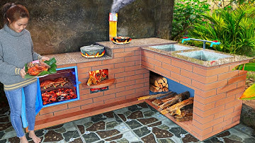 Tự làm khu bếp thông minh đa chức năng từ xi măng