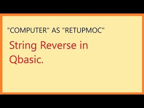 How to reverse string in qbasic? | Code Solutions