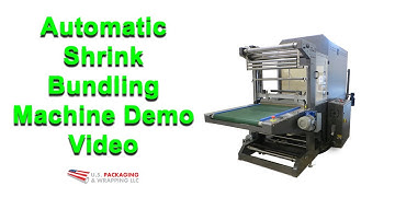 Automatic Shrink Bundling Machine Demo Video