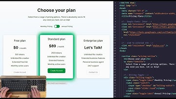 ASMR Coding: Simple Glowing Pricing Page! #studywithme