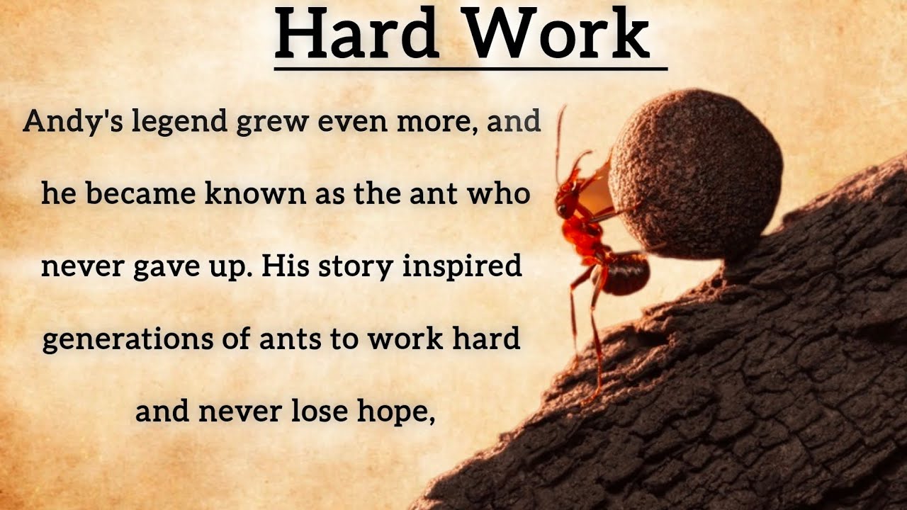 Outline Video Hard work English speaking Story || Short moral stories || short Motivational Story ||
