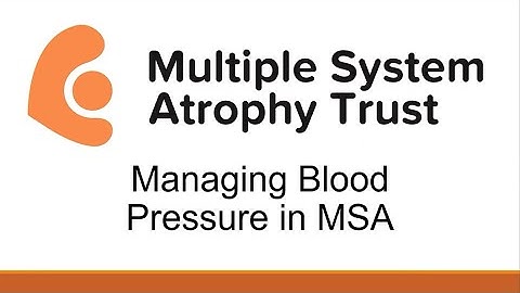 Managing Blood Pressure in MSA