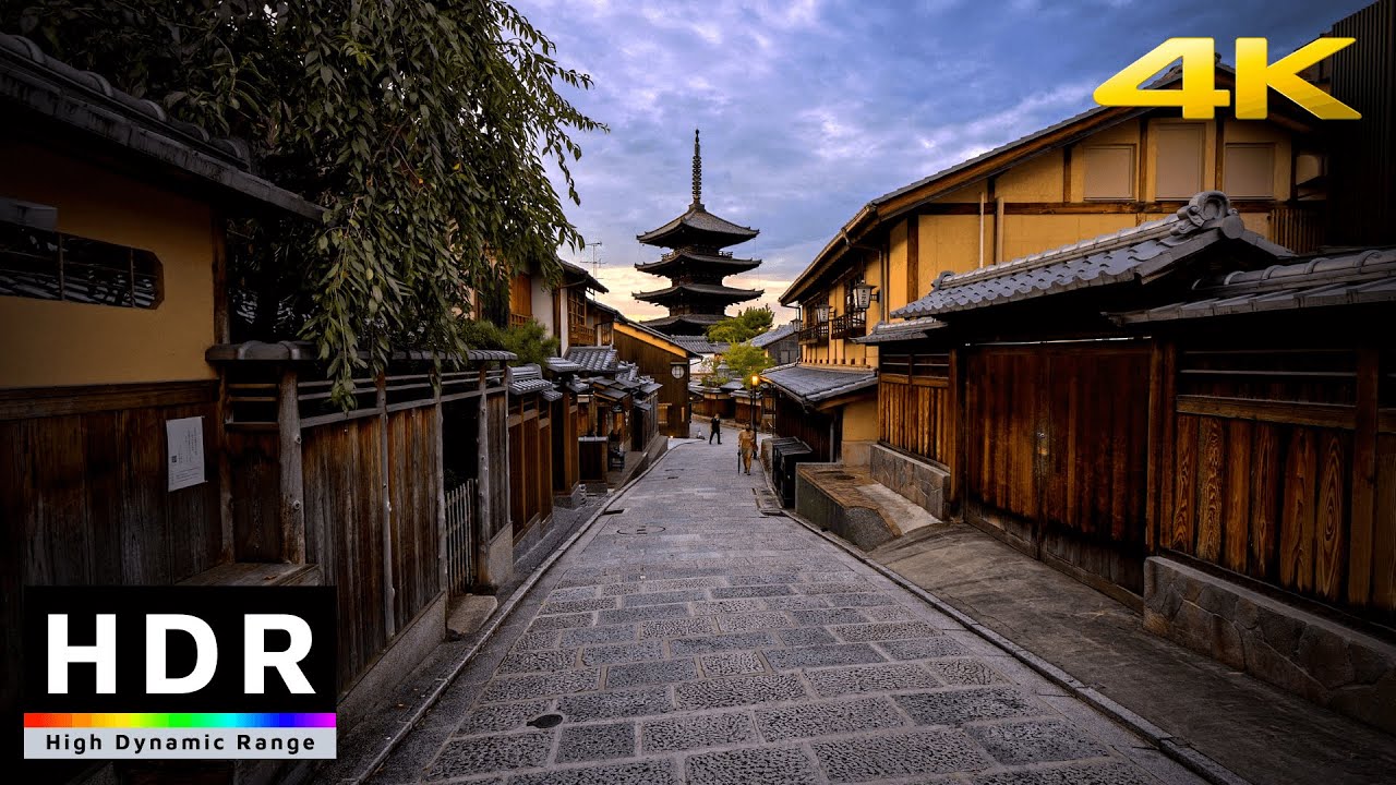 【4K HDR】Walk in Kyoto around Kiyomizu-dera at Sunset (清水寺散歩) - Summer 2020