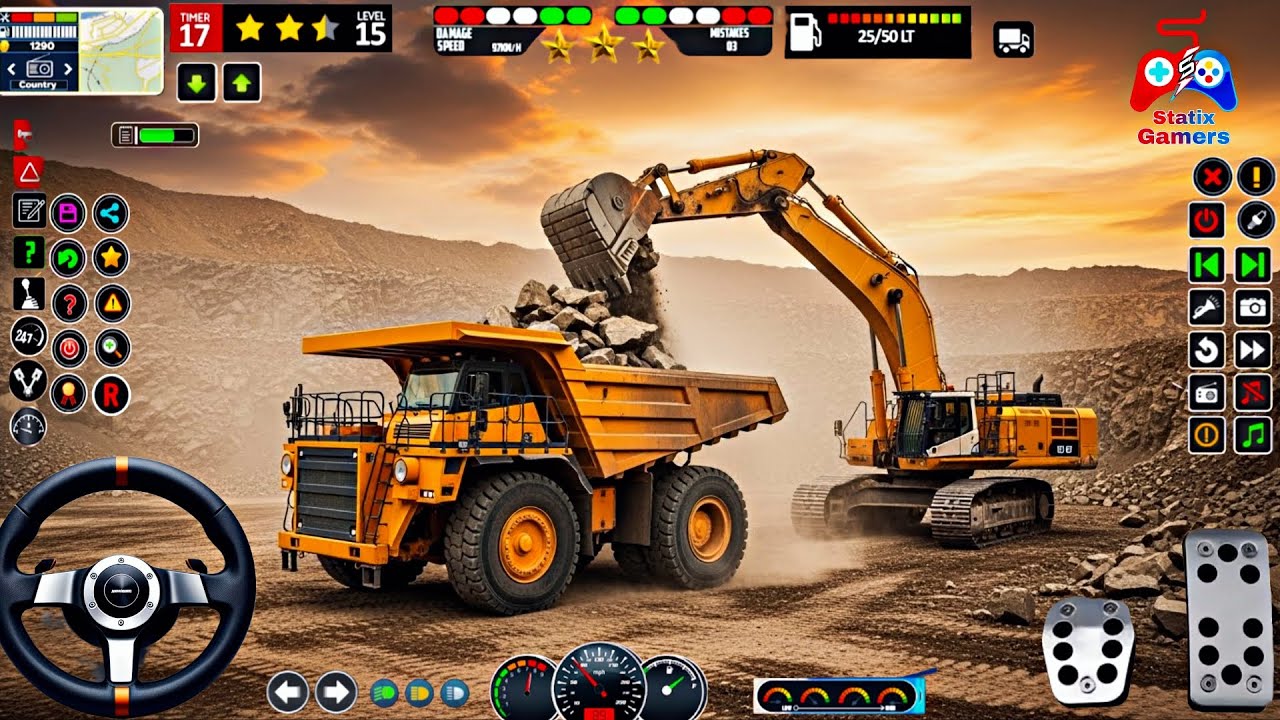 Construction Simulator 3D | RealCity Road Builder Game | Android off-Road Gameplay 2025