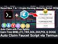 Nuyul 7 in 1 Pick Family Earning website Script 2026 Auto Claim Faucet Via Termux - Earn Free Crypto