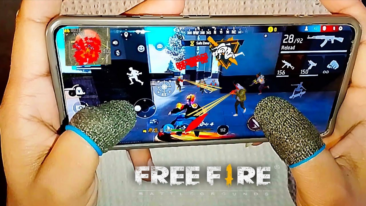 HANDCAM !! Solo Vs Squad AK47 + M590 Free Fire Best Gameplay 