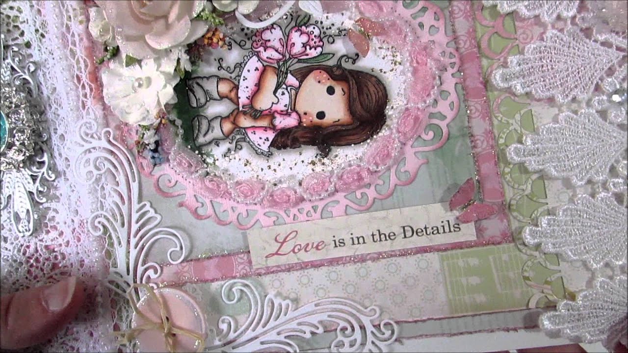 Altered Magnolia Tilda Paper Bag & Lace Cuff - YouTube