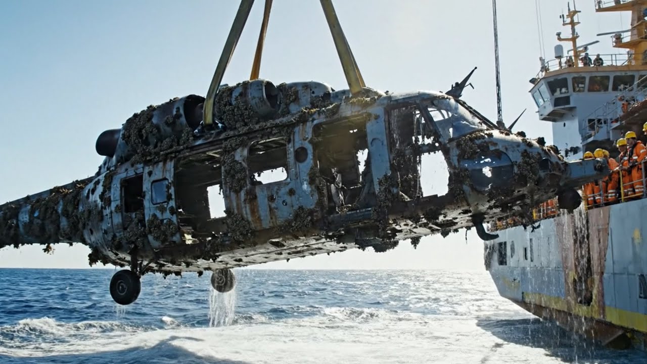Deep Sea Salvage: Found a Crashed Fighter Helicopter Underwater – Incredible Restoration