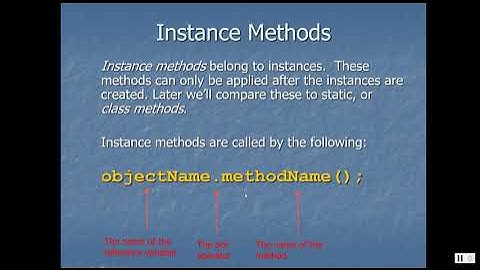 Java Video Lecture 12 - Classes and Objects