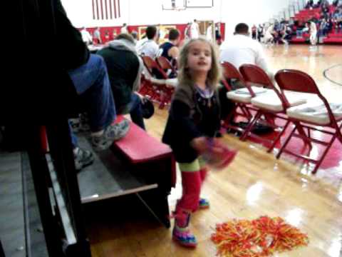 Emily at a basketball game