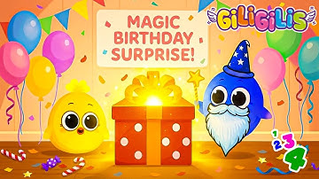 ✨ Giligilis’ Magical Birthday – Pastel Balloons, Sparkles, and a Glowing Box of Wonders! 🎶