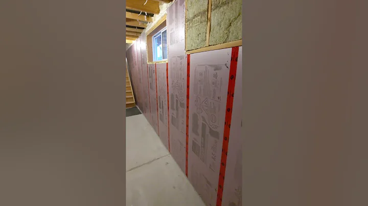 Insulating Basement Foundation #shorts