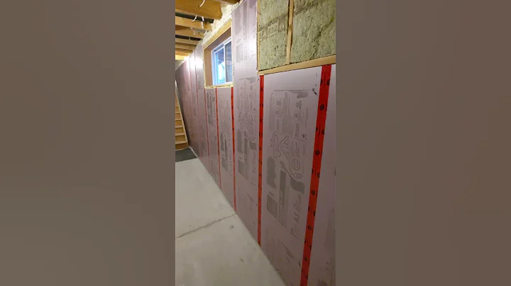 Insulating Basement Foundation #shorts