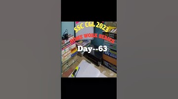 Day-63 l  Home work series l SSC CGL 2023/MTS,CHSL I #ssc #ssccgl #chsl2023 #viral #trending #shorts