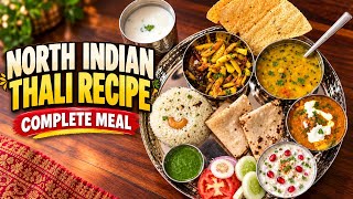 🤤 ऐसी देसी थाली देखकर मुँह में पानी आ जाएगा! 😍 North Indian Thali #Desifood #home #trending  screenshot 1