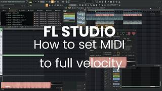 FL Studio Tutorial How to set MIDI to full velocity News