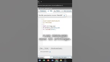 Users and Privileges in MySQL #shorts