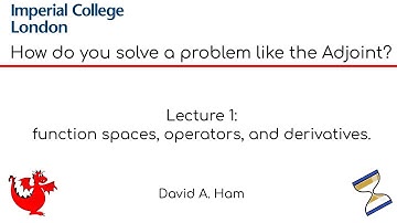 How do you solve a problem like the adjoint? Lecture 1: function spaces, operators, and derivatives.