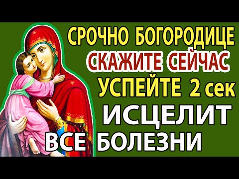 ОНА ИСЦЕЛЯЕТ ВСЕ: Болезни и даже рак убегут! Сильная Молитва Богородице Владимирская
