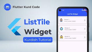 Celebrity Flutter ListTile Widget - Kurdish Tutorial Wealth