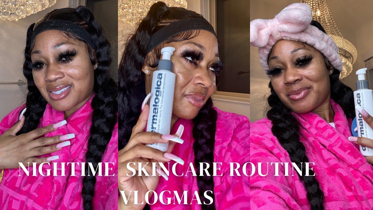 VLOGMAS: NIGHTTIME SKIN CARE ROUTINE | ACNE PRONE SKIN, DARK SPOTS ...