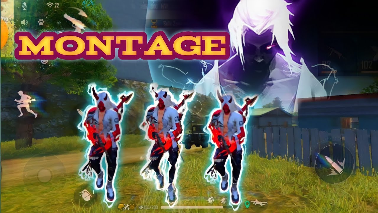 MONTAGE AND HEADSHOT 🎥VIDEO, FREE FIRE, AM GAMER ZONE BEST VIDEO 🤩🤩🤩