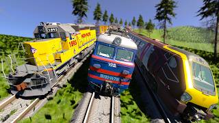 Extreme Train Crashes # 83 ( Triple Trouble ) | 4K! screenshot 1