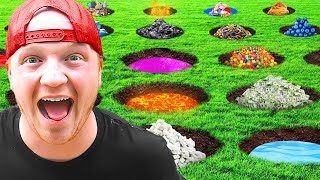 Surviving 25 Mystery Holes Challenge