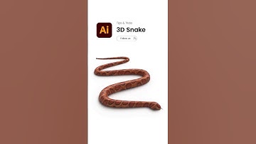 3D Snake Design In Illustrator..#illustratortutorial #illustrator3d  #3ddesign #dzignex
