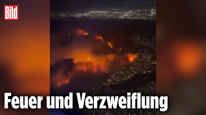 LOS ANGELES: Passagiere zeigen die Flammen-Hölle in Kalifornien von oben