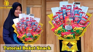 Cara Mudah Buat Buket Snack || How To Make Easy Snack Bouquet